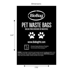 Biobag Pet Waste Bags in a dispenser-ready design for convenient park use.