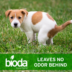 Bioda on artificial turf demonstrates deep odor neutralization.