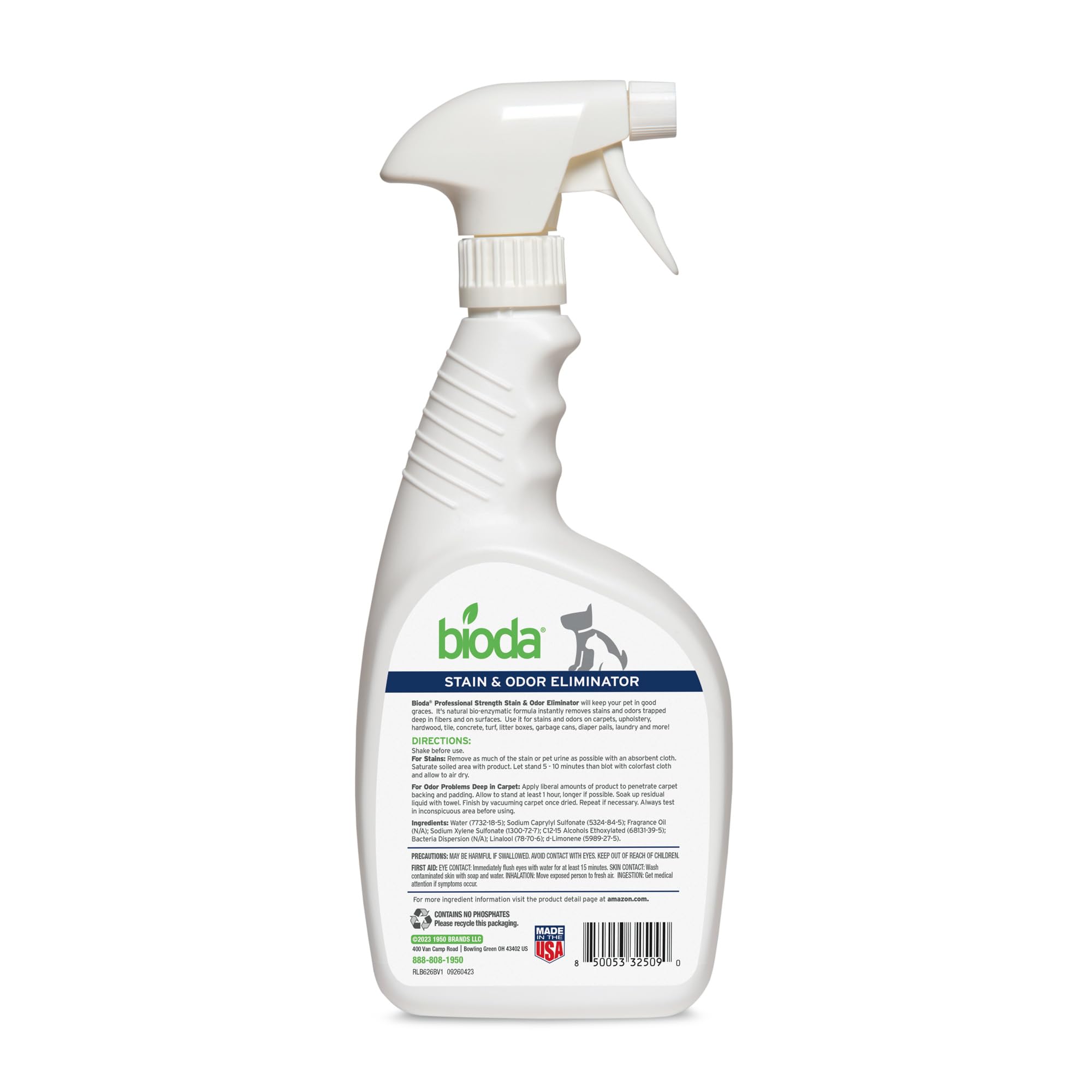 Bioda linen-scent formula helps maintain a fresh room after cleaning.