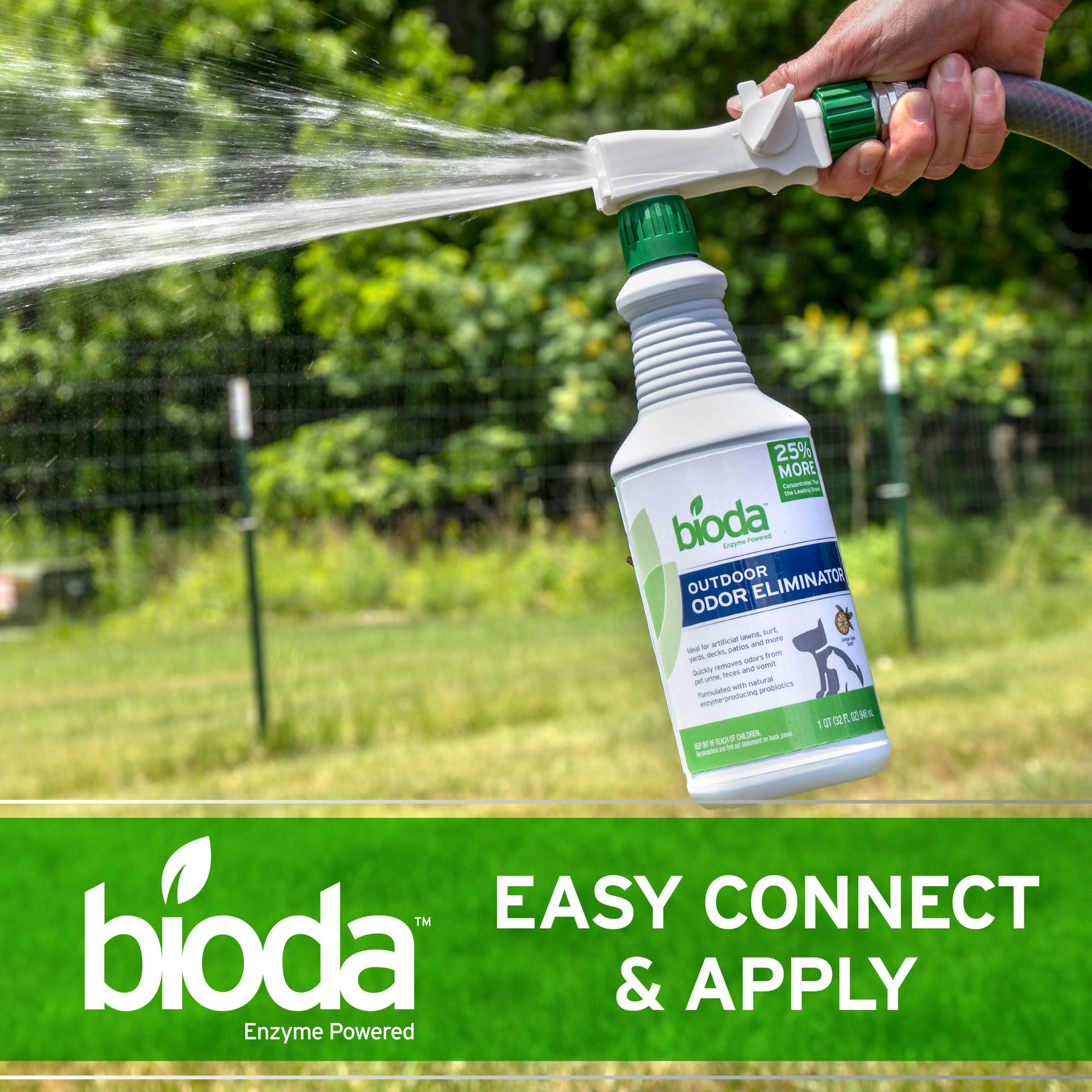 Bioda wood deck treatment after spill minimizes lingering odors.