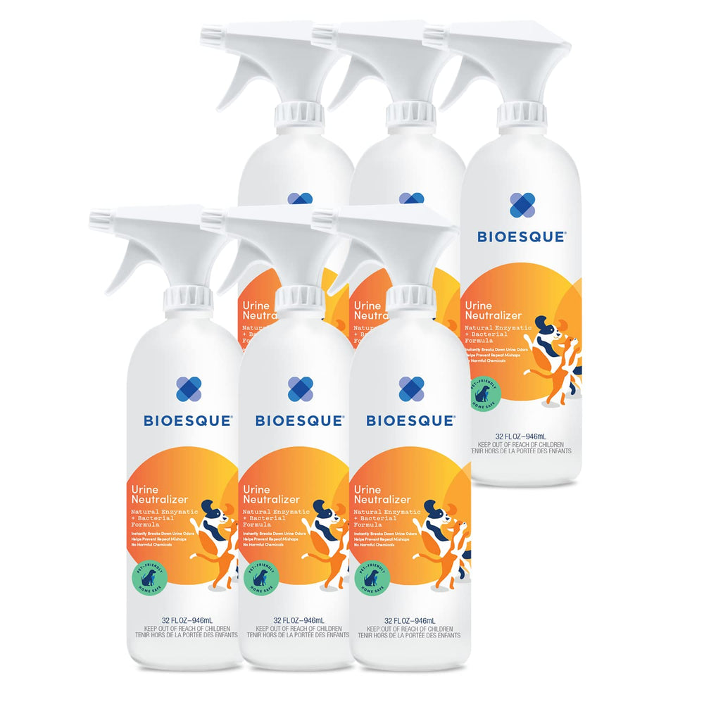 Bioesque Urine Neutralizer bottle front view showing a pet-safe solution for odor control.