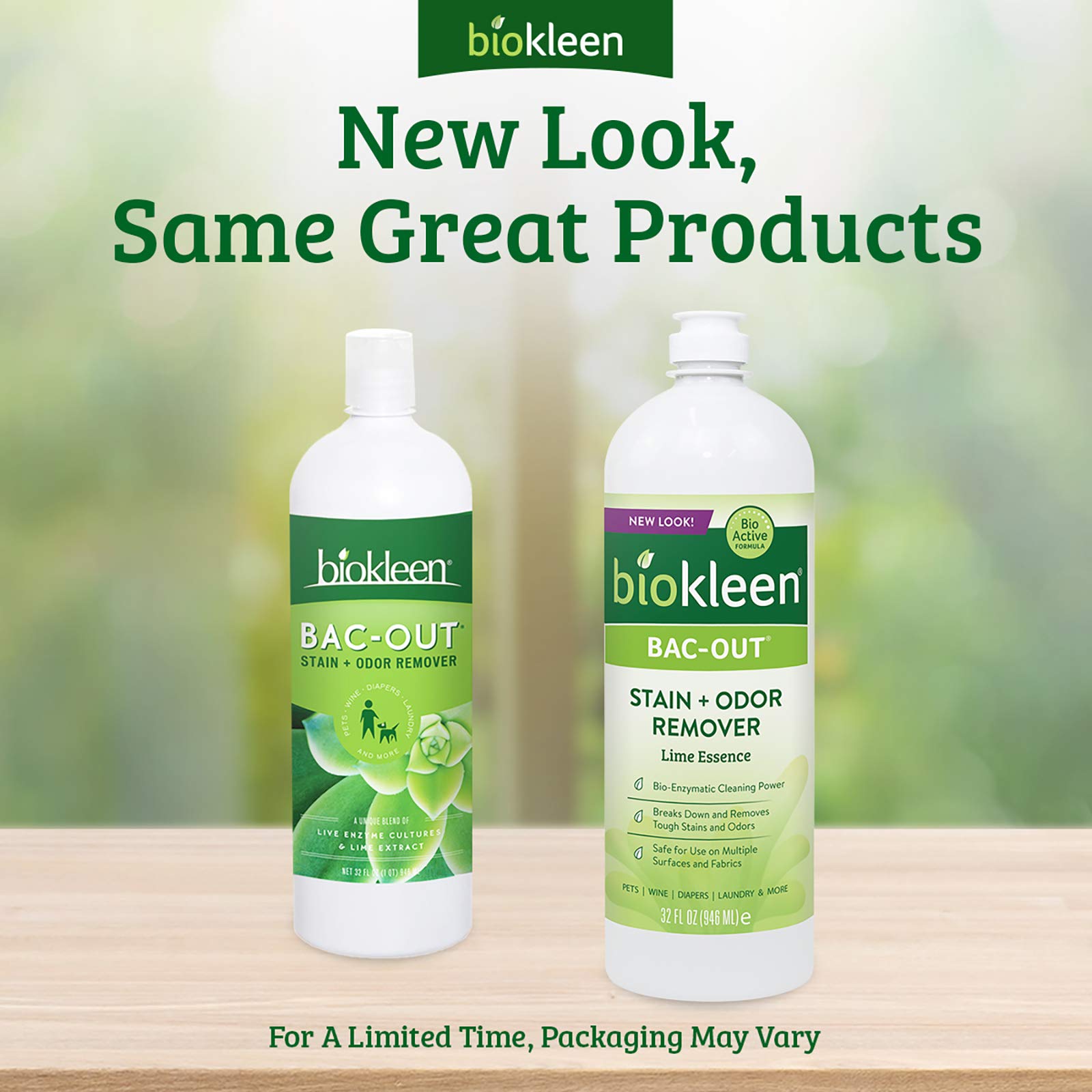 Biokleen Bac-Out Stain and Odor Remover spray-action demonstrates easy application for pet accidents.