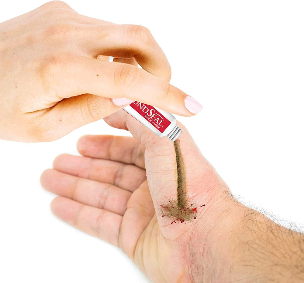 Biolife WoundSeal no adhesives required, reducing bulky bandage needs.