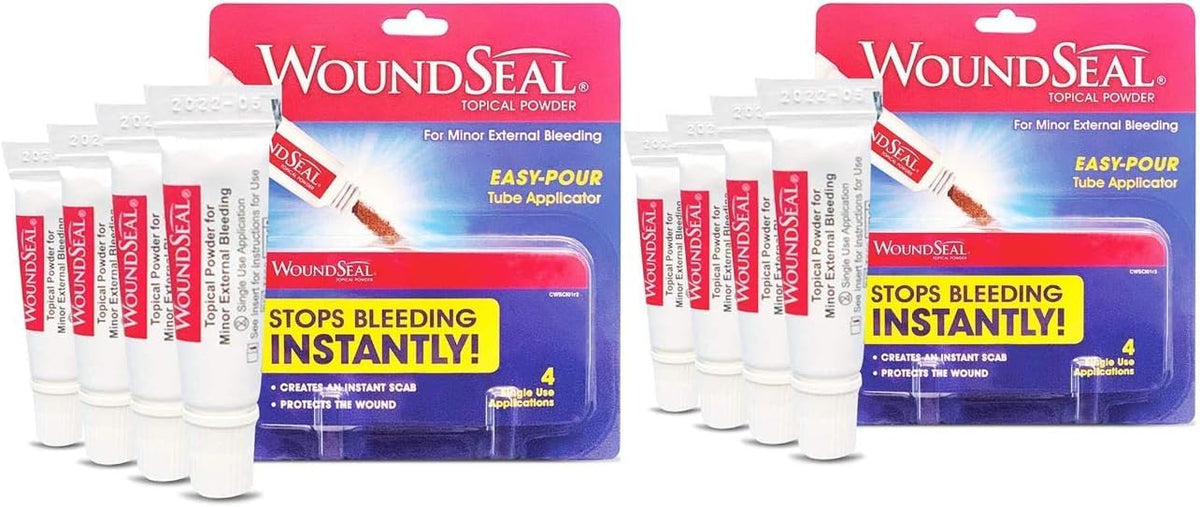 Biolife WoundSeal powder single-use sachet forms a protective barrier over minor skin disruptions.