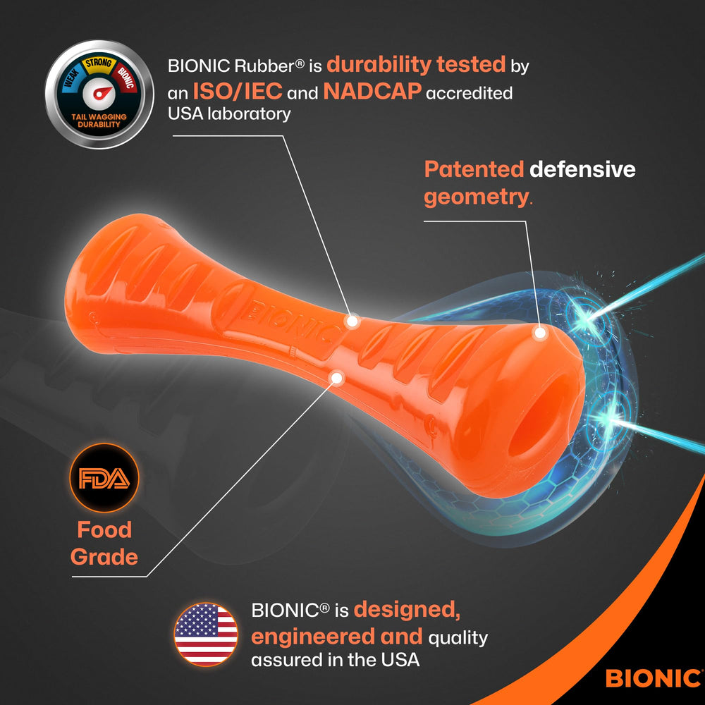 BIONIC Urban Stick with defensive geometry protects teeth during rough play