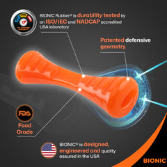BIONIC Urban Stick with defensive geometry protects teeth during rough play