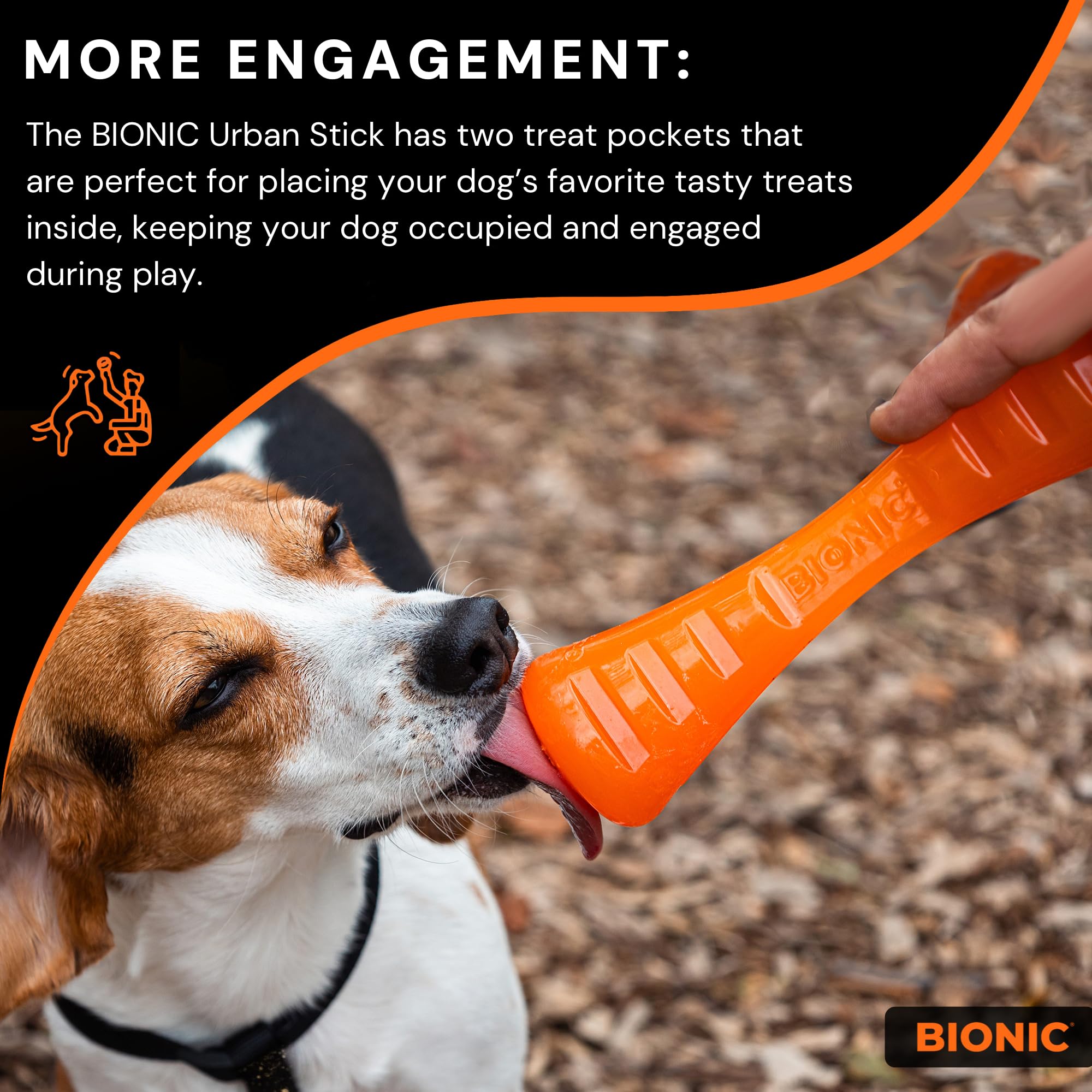 BIONIC Urban Stick USA-designed durability for tough chewers