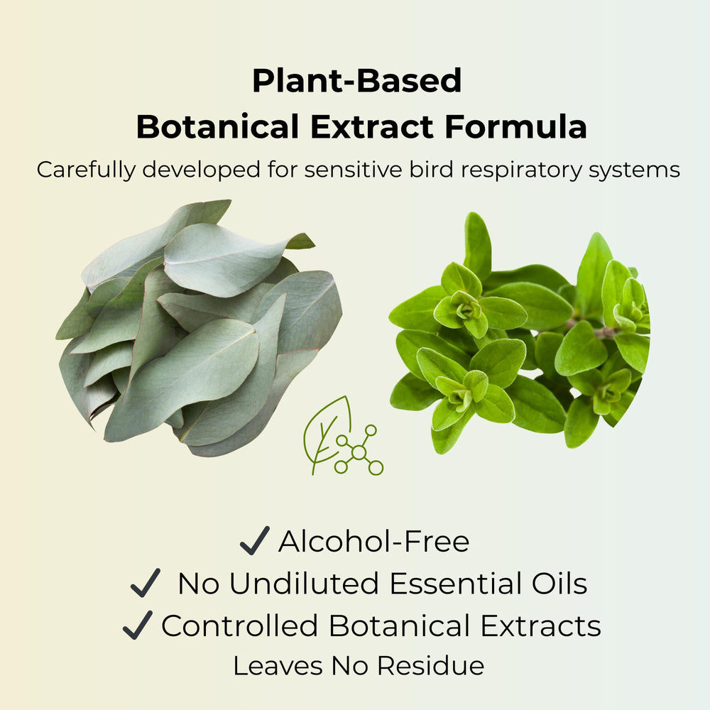 BioPetix herbal spray with eucalyptus and thyme for feathers