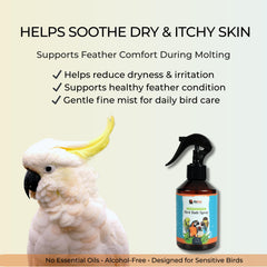 BioPetix no-oil bird mist bottle ready for daily use