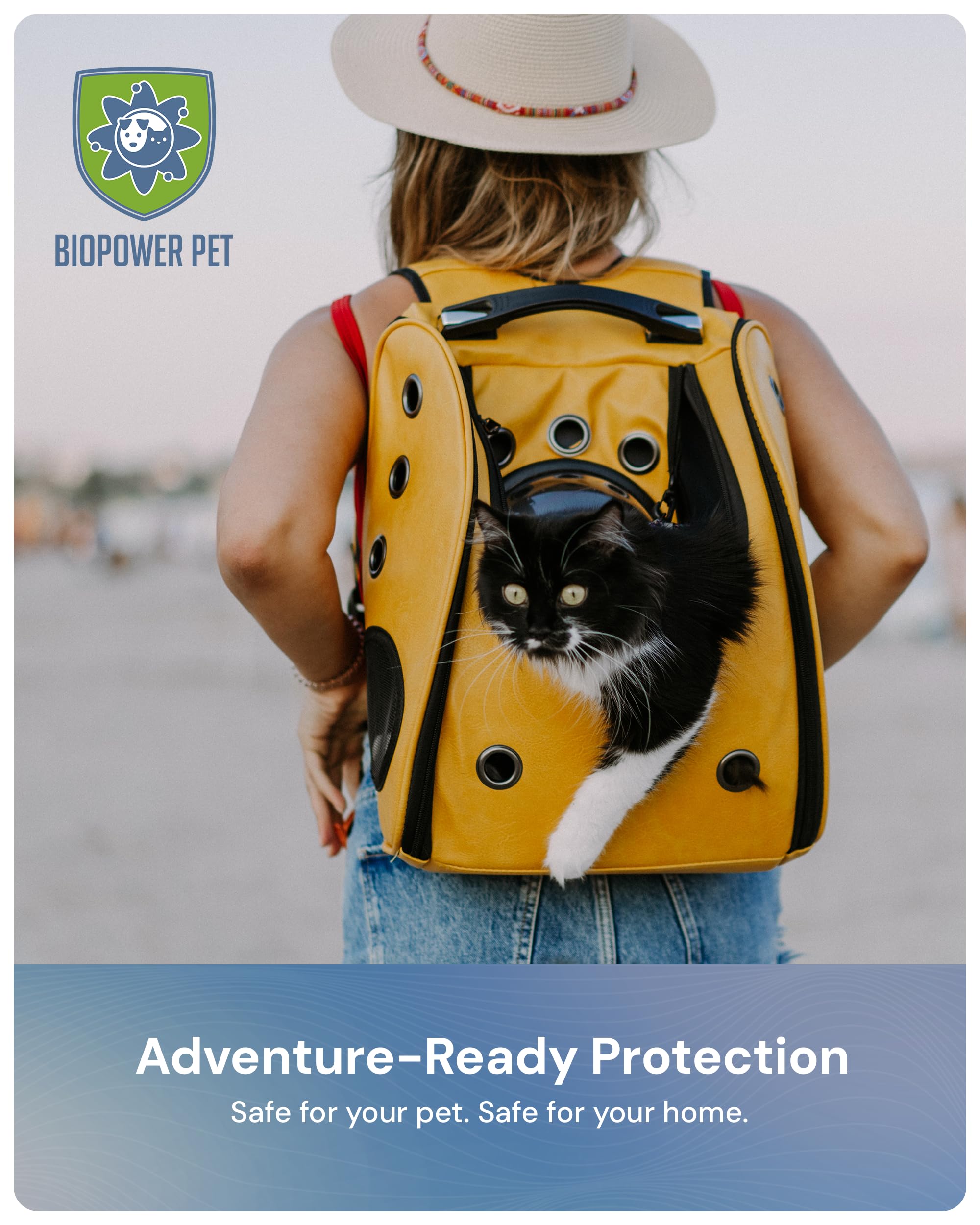 BIOPOWER PET Shield tag Alps heritage shows hand-finished quality.