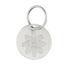 BIOPOWER PET Shield tag full view demonstrates durable, toxin-free flea protection pendant.