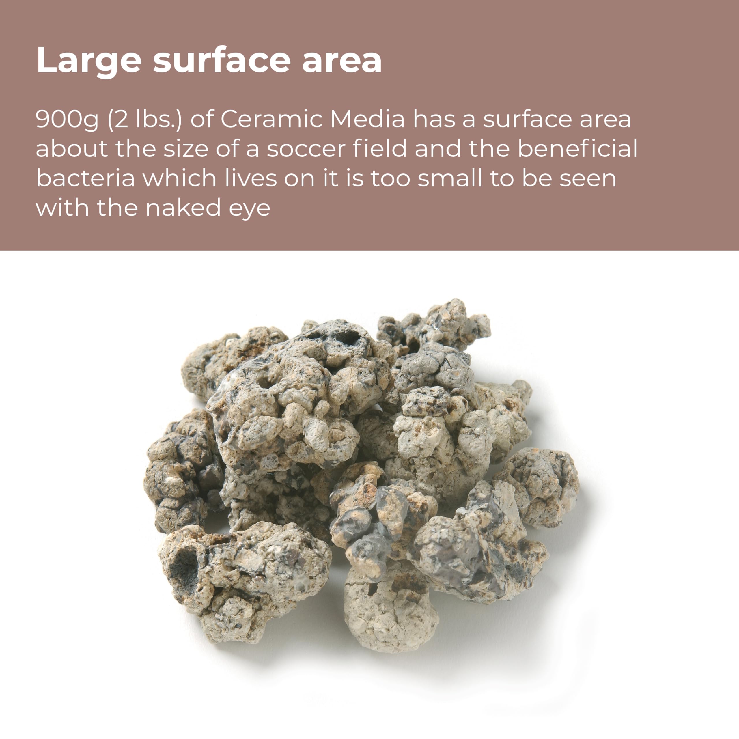 biOrb Ceramic Media being added to increase filtration surface area