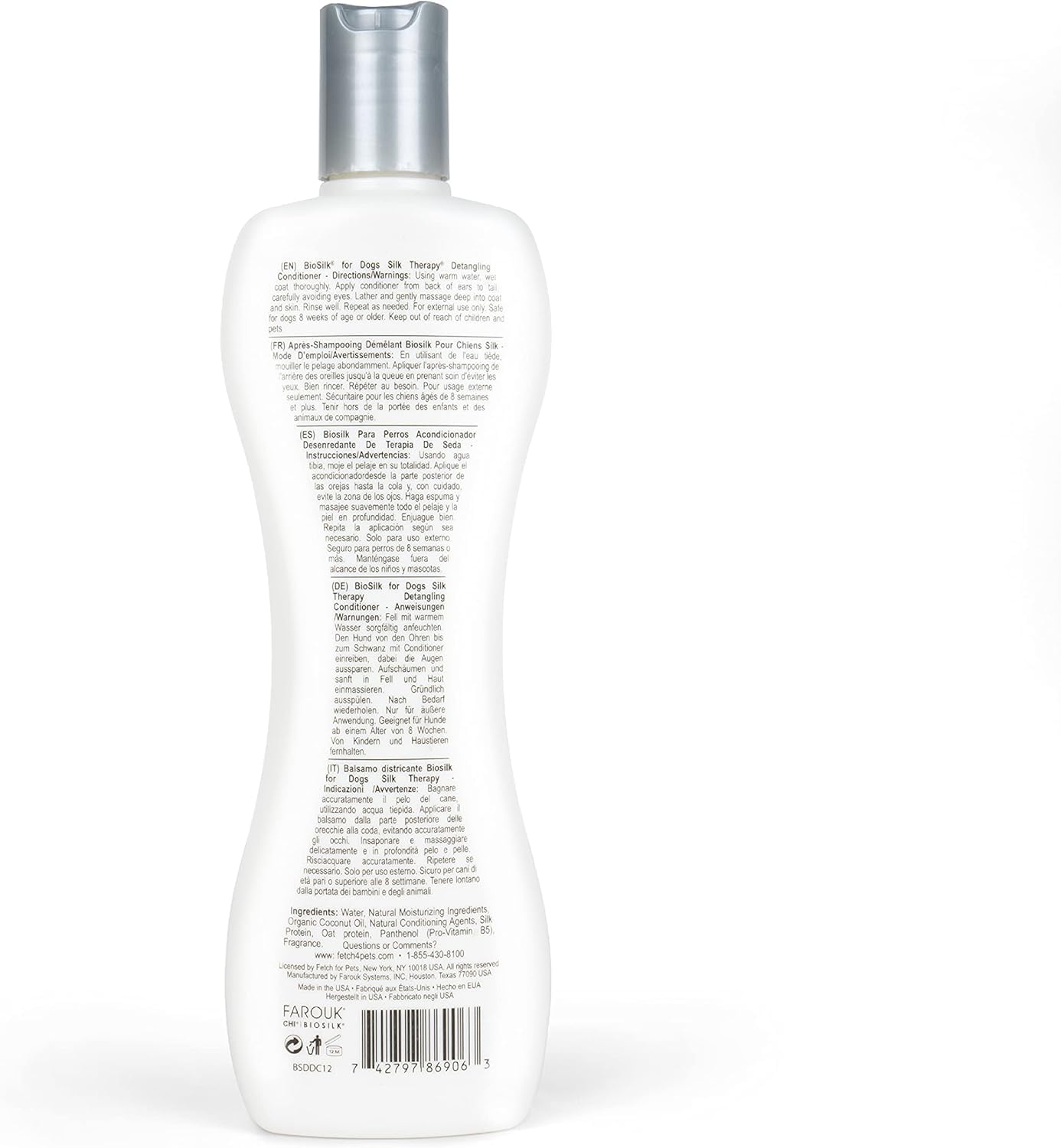 BioSilk for Dogs salon inspired coat care yielding a glossy finish.