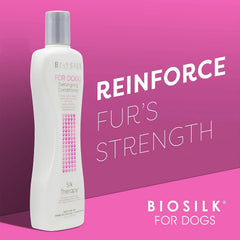 BioSilk for Dogs detangling action aids brushing and reduces pulling.