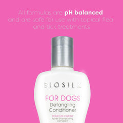 BioSilk for Dogs silk proteins promote a soft coat after conditioning.