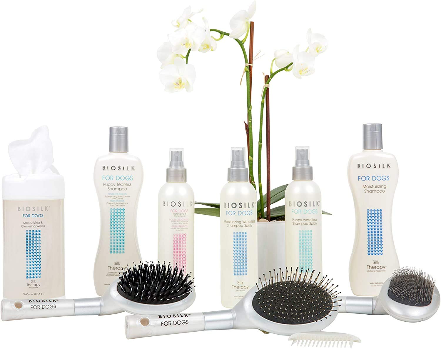BioSilk for Dogs spray application — easy coverage without rinsing.