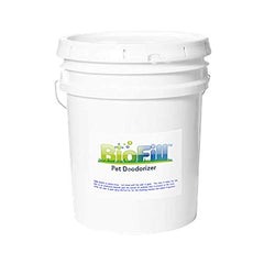 BioTurf granular turf infill in a 5-gallon pail for long-lasting odor control.