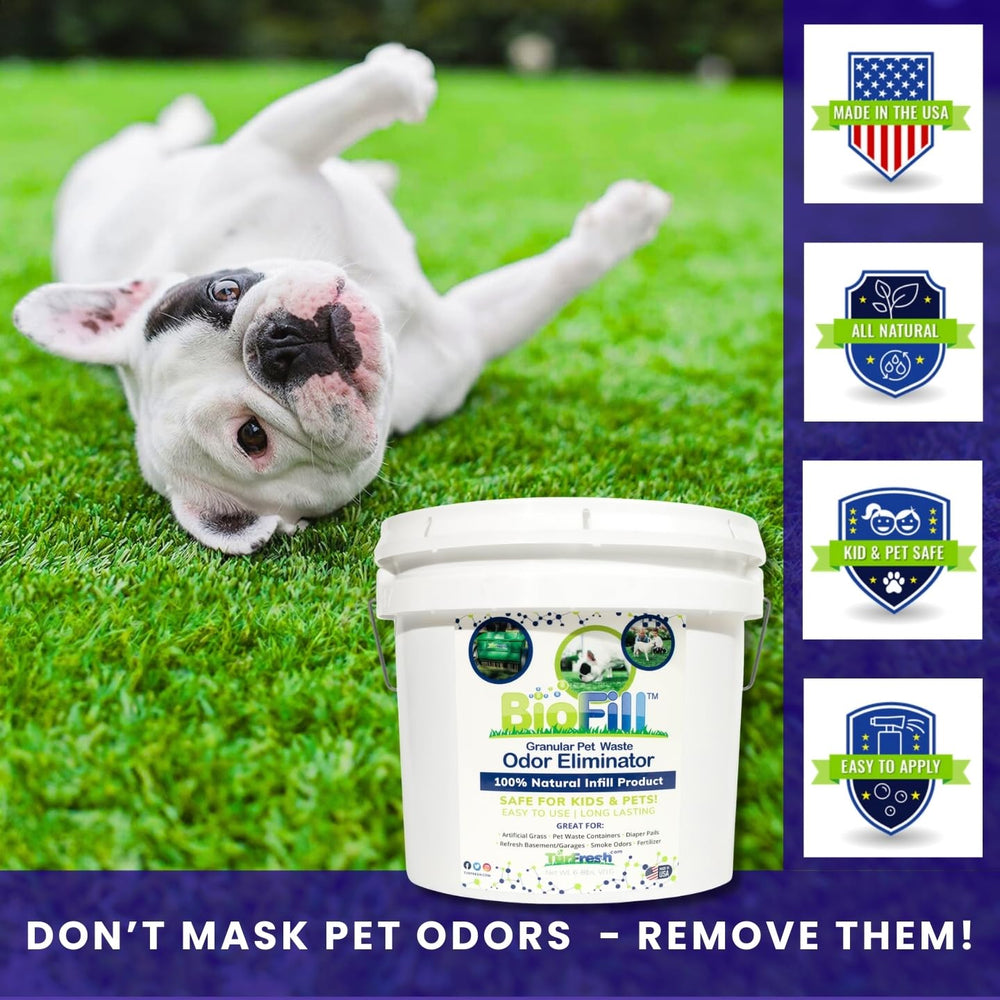 BioTurf safe for kids and pets after application with non-toxic ingredients.
