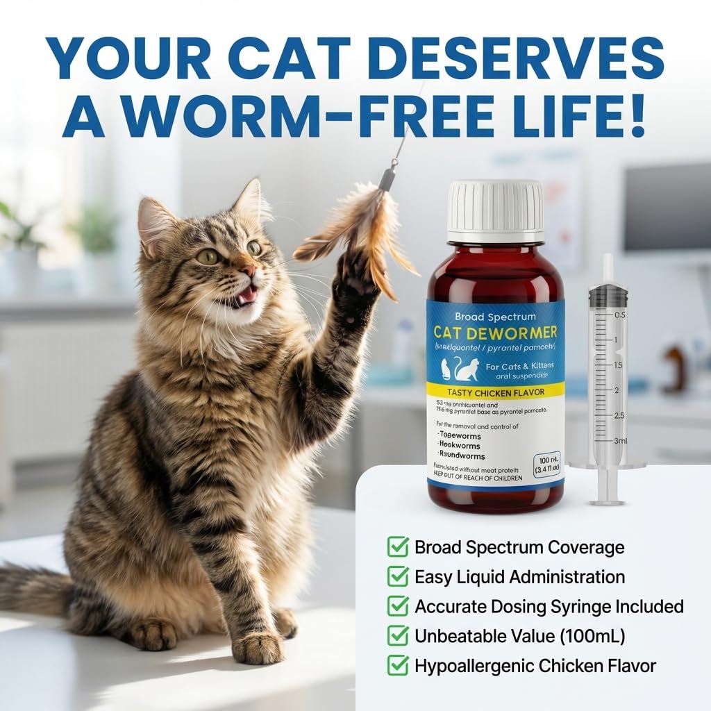 Bipinelyt chicken-flavor dewormer masks taste for stress-free administration.