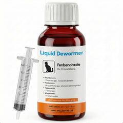 Bipinelyt dewormer liquid bottle for at-home worm treatment