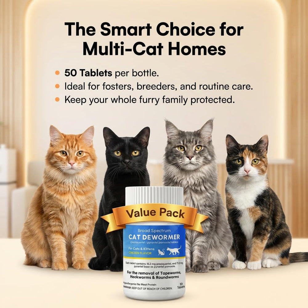 Vet-grade ingredients badge emphasizing home-use care.