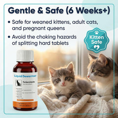 Bipinelyt liquid mixed into wet food for easy dosing
