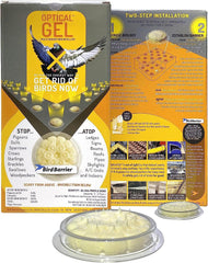 Bird Barrier Optical Gel 24 Pack box ready for quick outdoor deterrence setup.