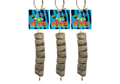 Bird Kabob Mini 3-Pack: shreddable wood for parrot enrichment and foot play.