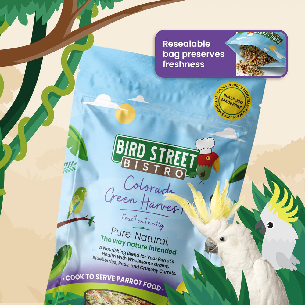 Bird Street Bistro USA-made packaging highlights quality and domestically produced ingredients.