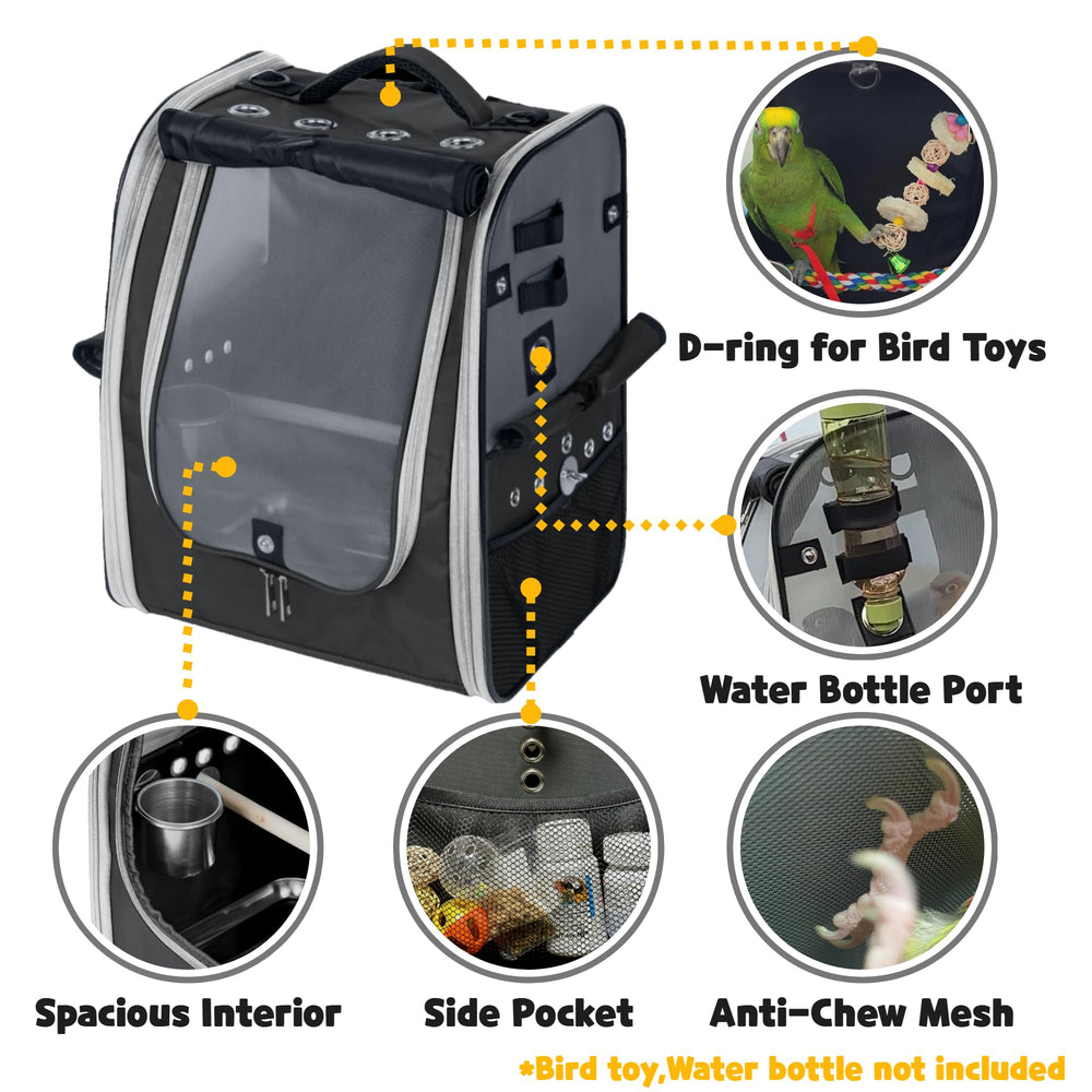 Birds Day heat-protective mesh reflects heat to help keep birds cooler.