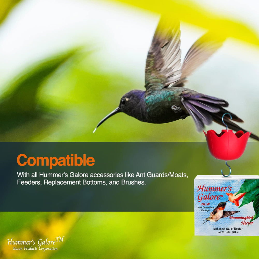Preservative-free nectar supports natural feeding for hummingbirds.
