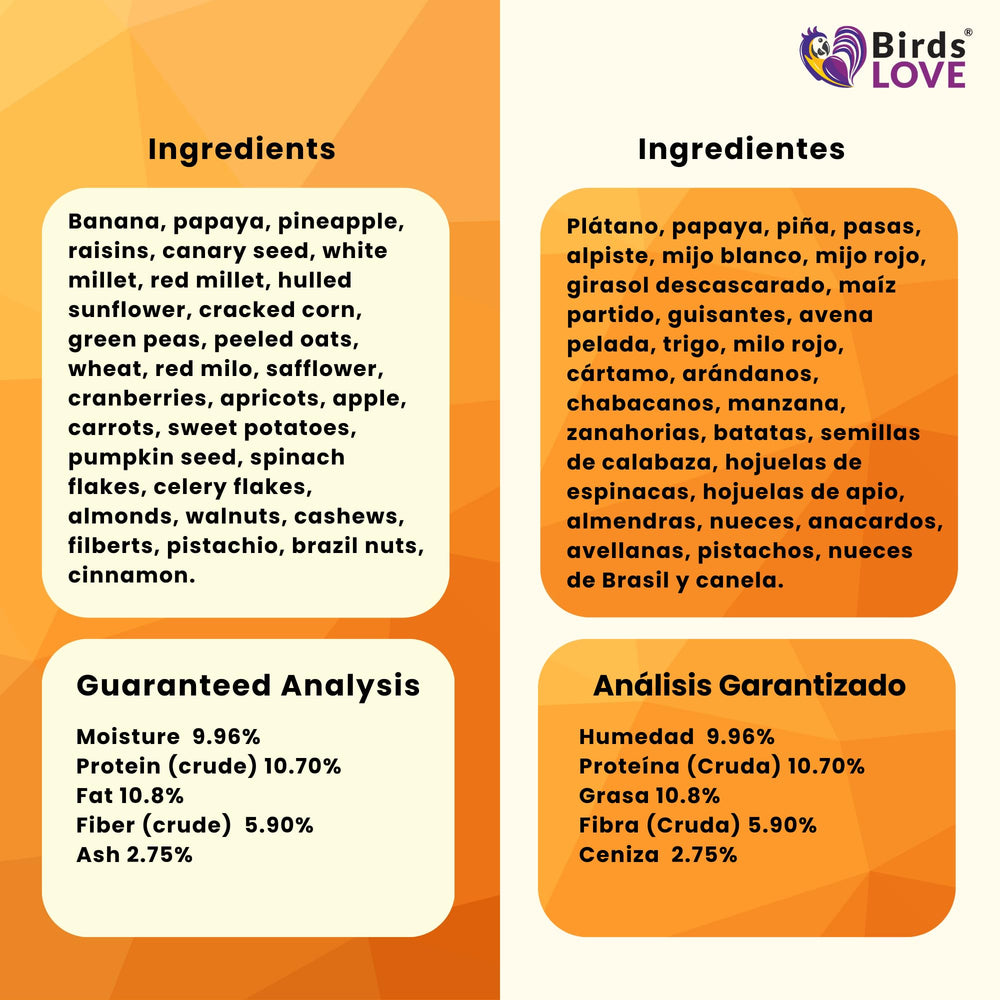 Birds LOVE garden blend mix in a bowl highlighting variety and texture