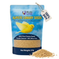 Birds LOVE alpiste canary seed bag – 5 lb, fresh and pure nutrition for small birds.
