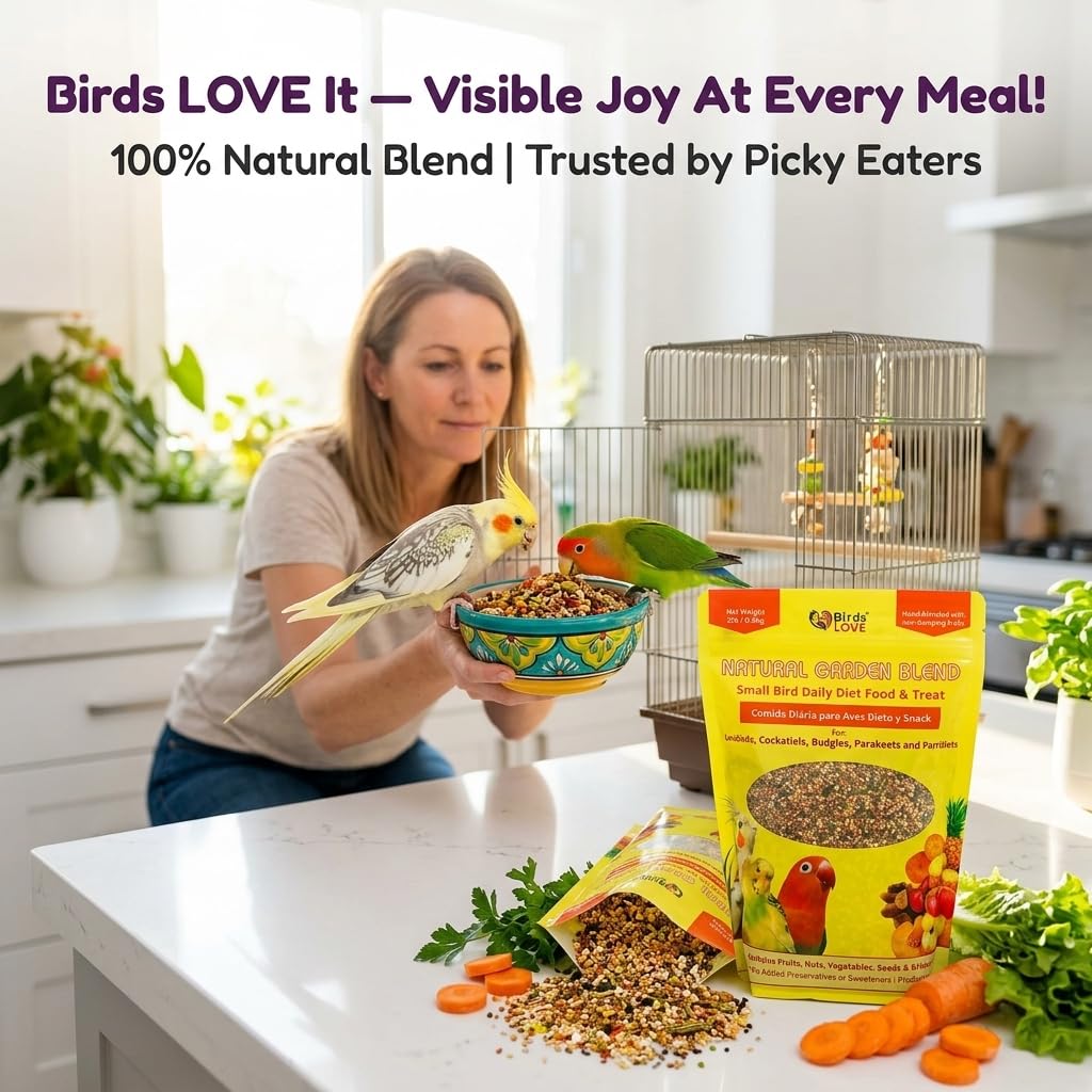 Birds LOVE colorful nutrition variety - visually appealing blend for birds