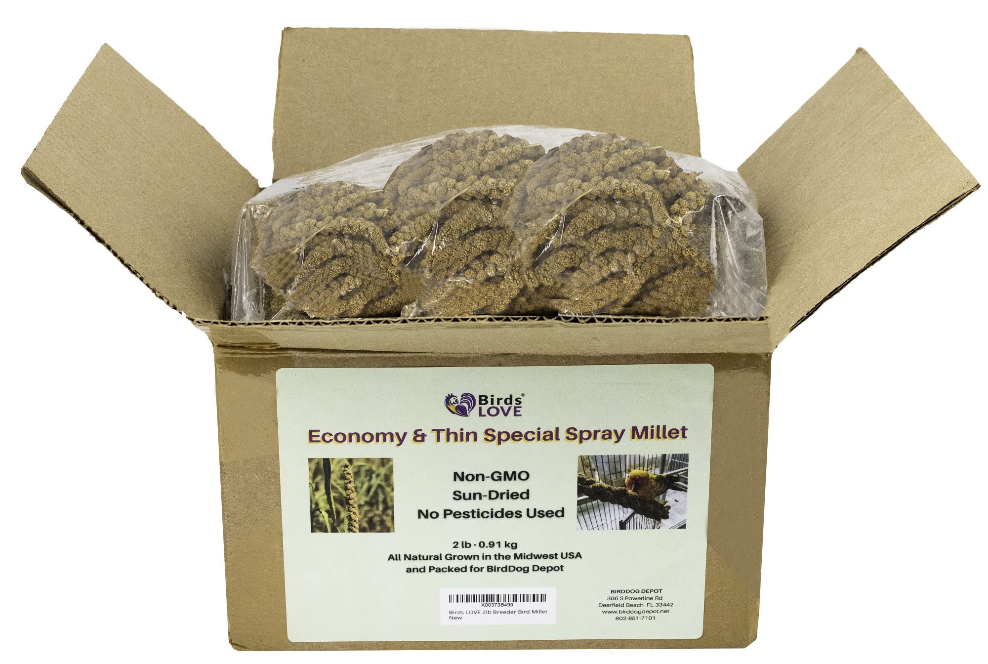 Birds LOVE easy feed millet clip for quick cage treats