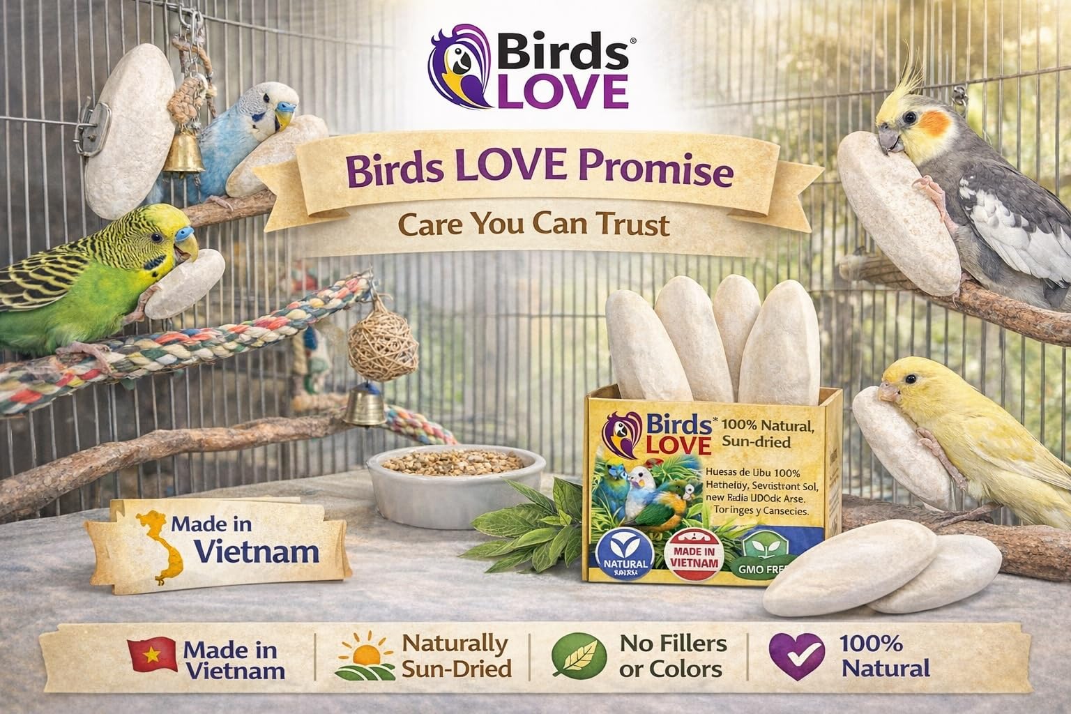 Birds LOVE finches and canaries benefit from a durable mineral block