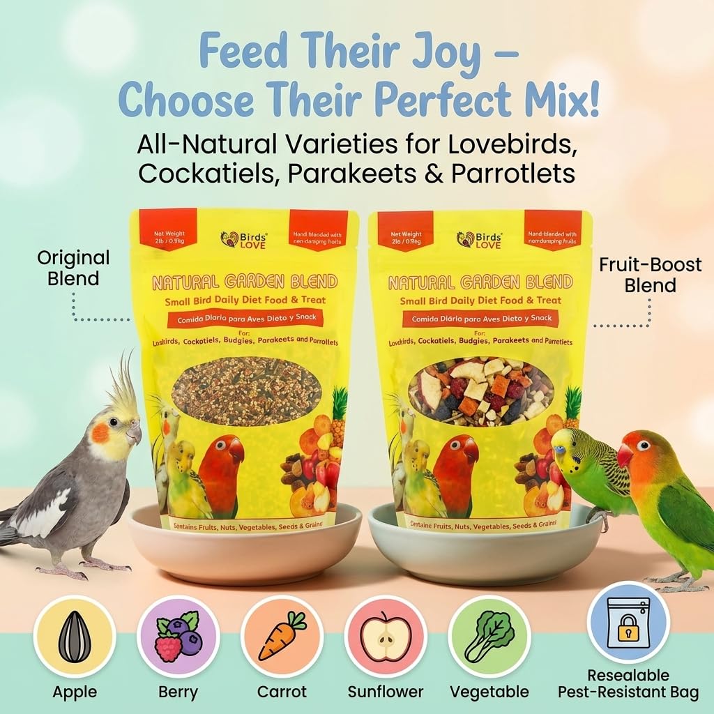 Birds LOVE fruit-nut-vegetable-seed mix - natural variety and aroma