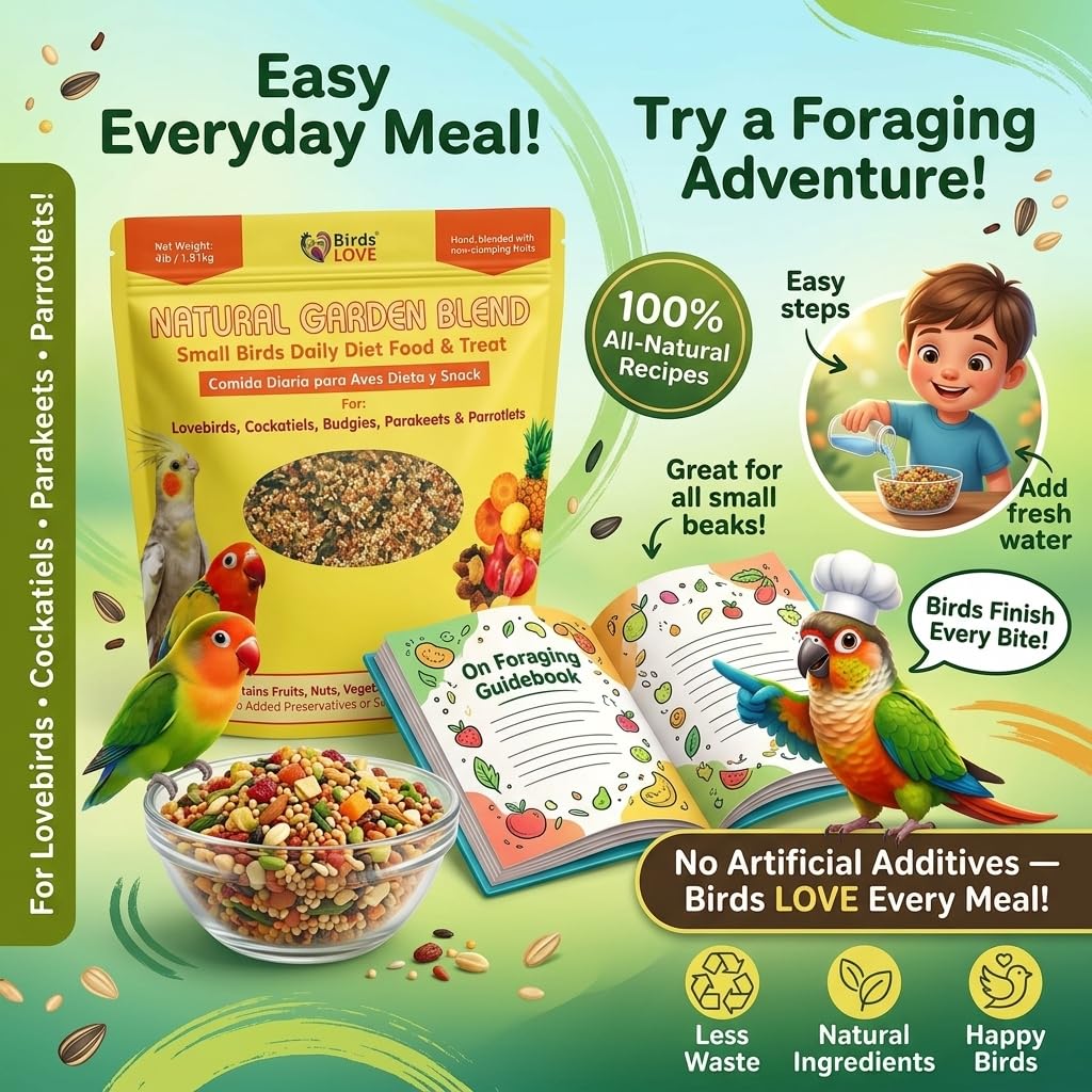 Birds LOVE Garden Blend nitrogen flushed packaging preserves freshness.