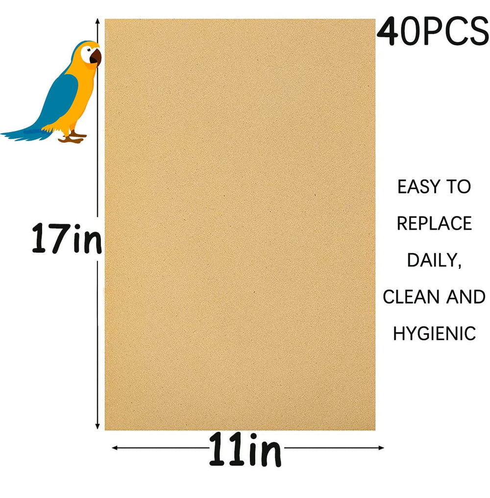 11x17 Birheatry cage liner sheets are easy to cut to fit.