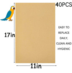 11x17 Birheatry cage liner sheets are easy to cut to fit.