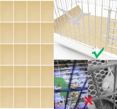 Birheatry gravel paper cut-to-size for parrots and bird cages.