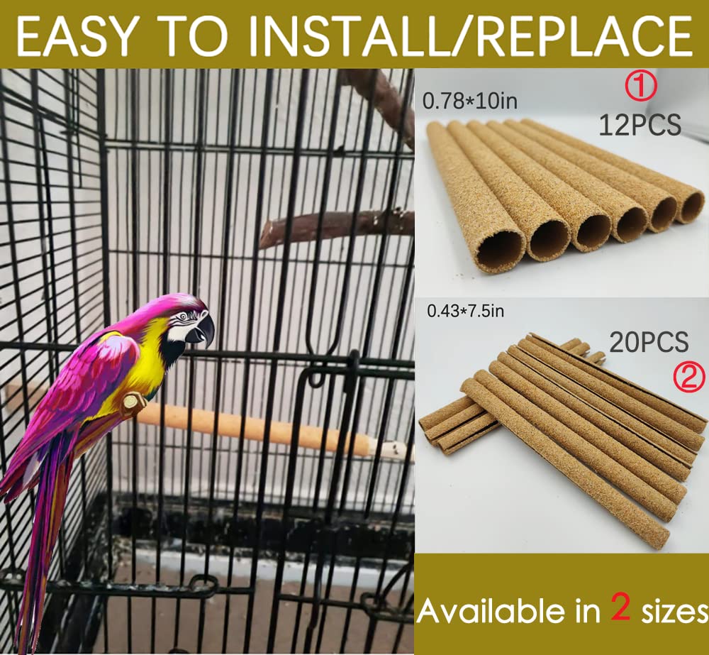 12-pack box of Birheatry sand perch covers for small birds.