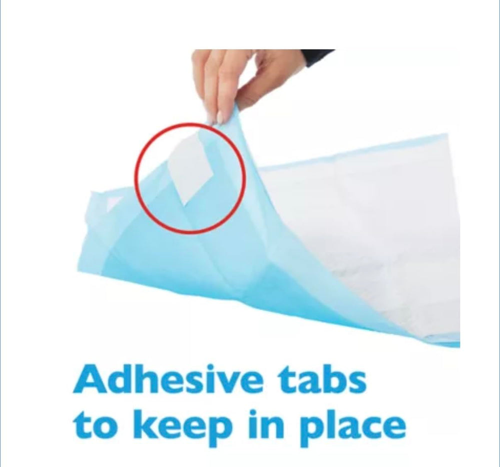 Birsppy Grreat Choice X-Large Dog Pads demonstrating absorption gel action to reduce leaks.