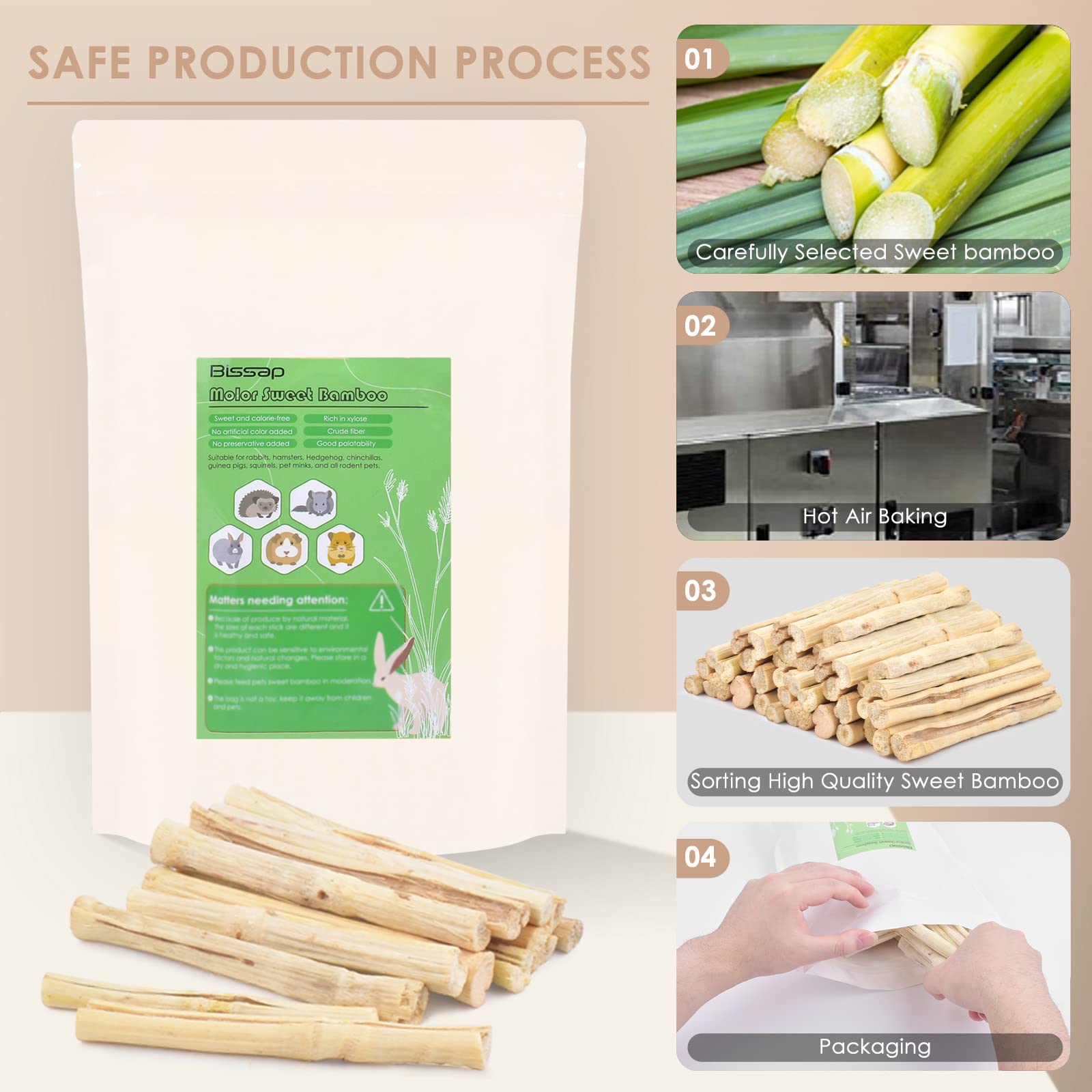 Bissap 1000g pack offers ample supply for multiple pets.