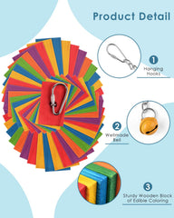 Bissap parrot toy with metal chains supports beak maintenance and enrichment