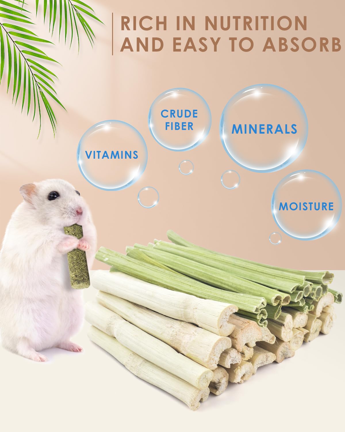 Bissap rabbit chew sticks closeup showcases natural materials for daily play.