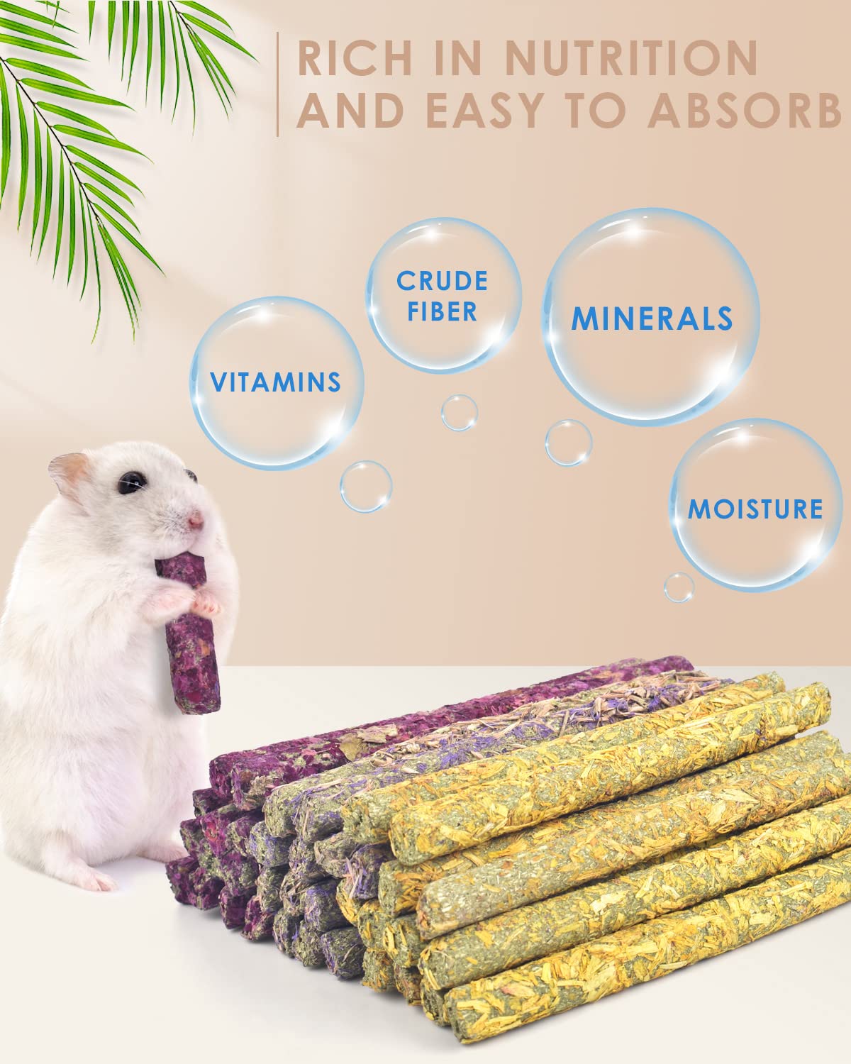 Bissap rabbit chew sticks forget-me-not flavor supports curious nibbling