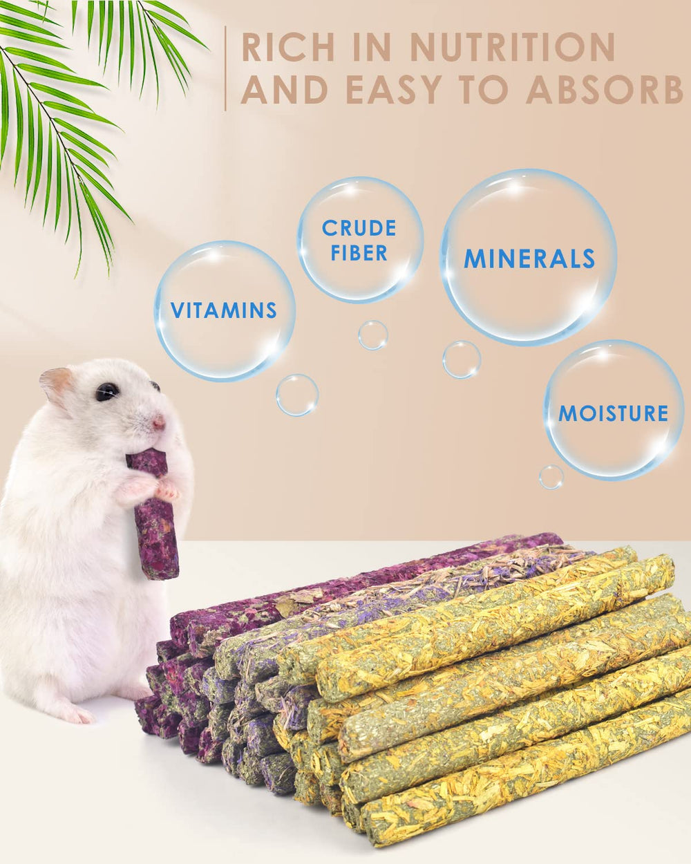 Bissap rabbit chew sticks forget-me-not flavor supports curious nibbling