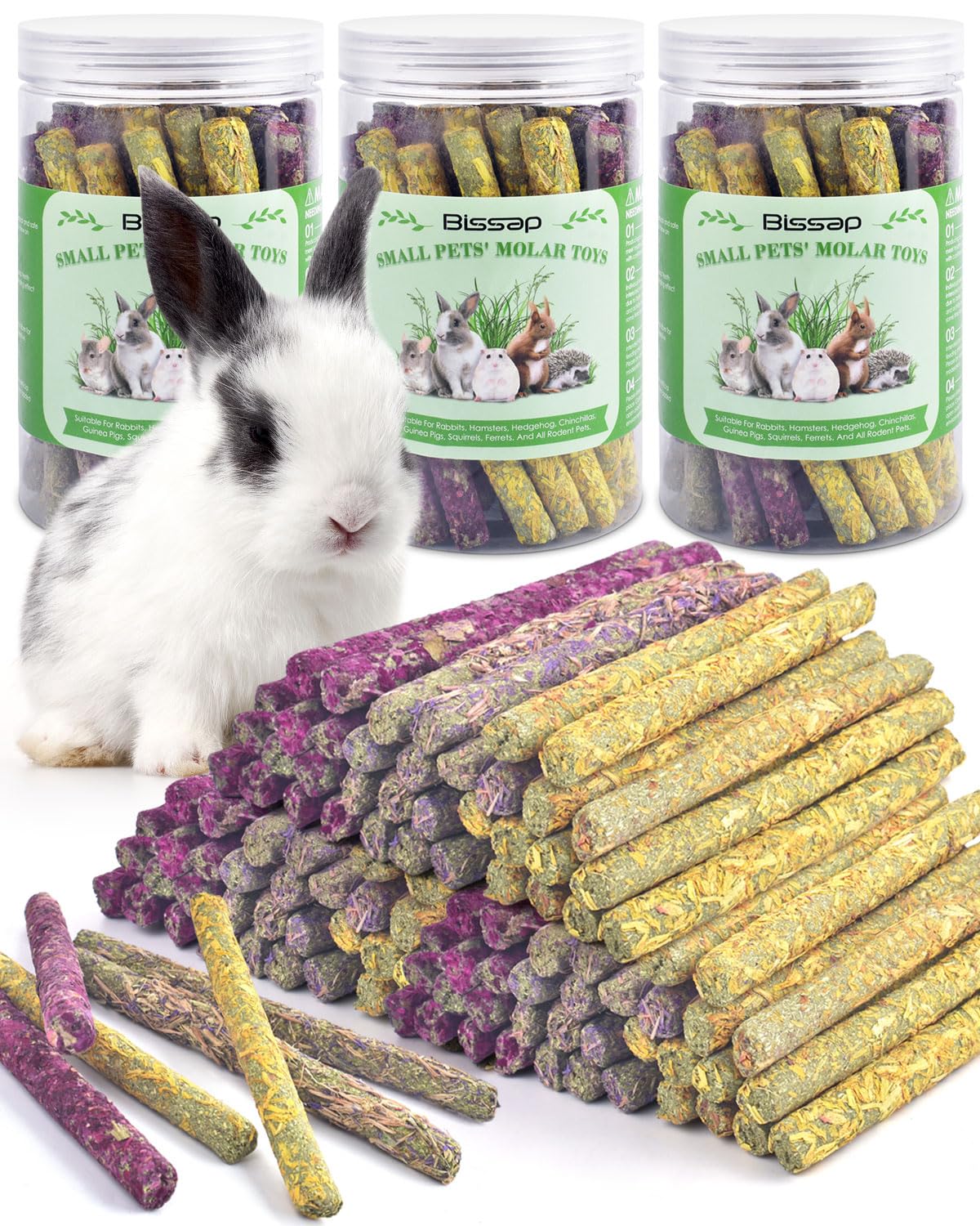Bissap rabbit chew sticks rose flavor encourage chewing and play