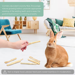Bissap bamboo chew stick for chinchillas encourages natural gnawing
